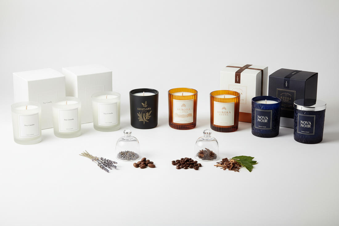Świece sojowe white label a private label - czym się różnią i które rozwiązanie wybrać?