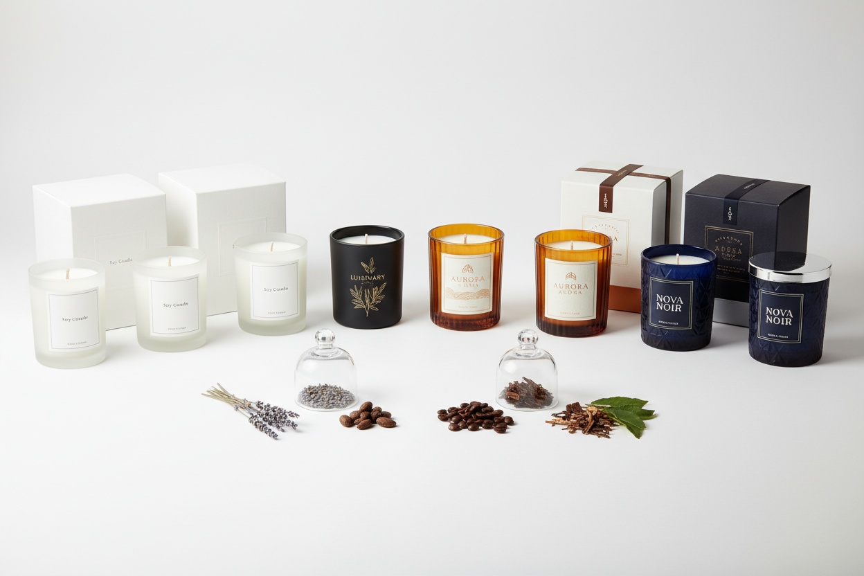 Świece sojowe white label a private label - czym się różnią i które rozwiązanie wybrać?