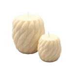 Set Lumânări decorative din ceară de soia pentru living Stâlp Ghem S+M parfumat Blue Haze