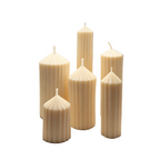 Set de 6 velas - Vela decorativa de soja para salón Pilar Colección Roma aromática Blue Haze