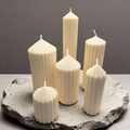 Set de 6 velas - Vela decorativa de soja para salón Pilar Colección Roma aromática Blue Haze
