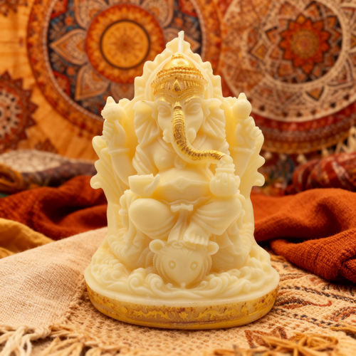 Dekorativní meditační sojová svíčka Ganesha Asian Tales