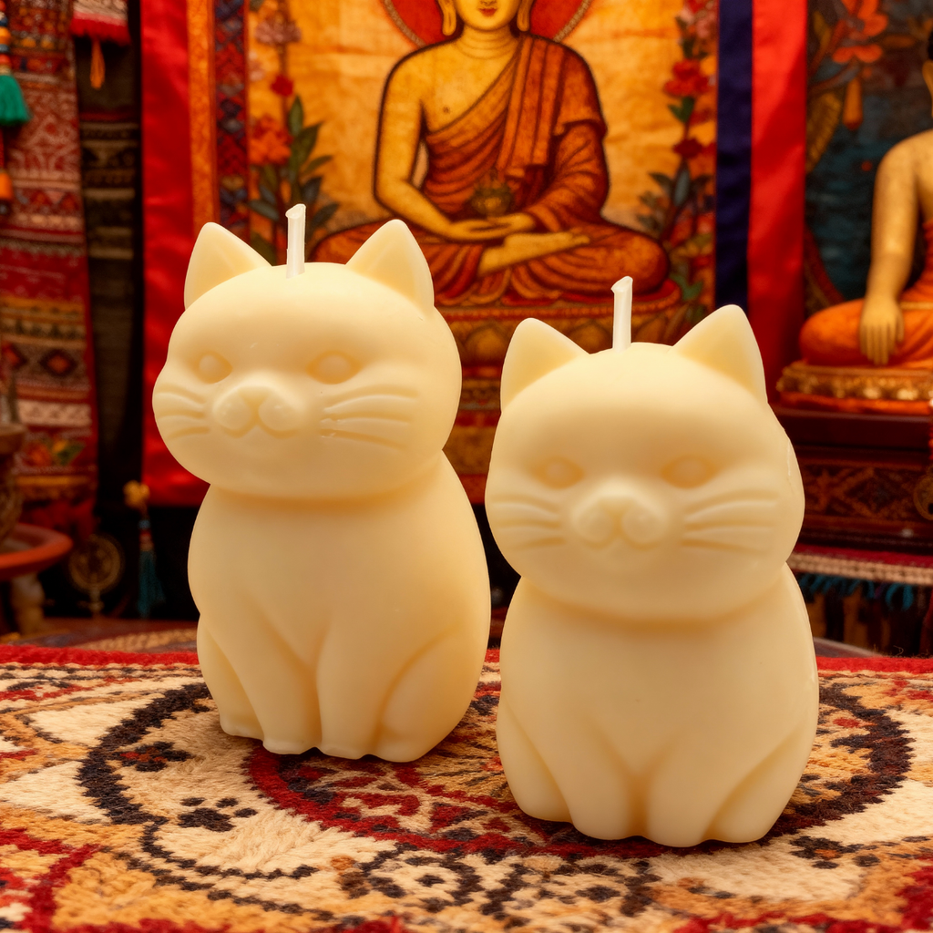 Díszes szójagyertya Nyugodt Macska Asian Tales Szett [Nagy és Kicsi] Asian Tales