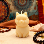 Decorative Soy Candle Peaceful Cat Asian Tales Large