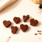 Wosk zapachowy do kominka Serce Duże 6 szt. - 168g