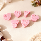 Wosk zapachowy do kominka Serce Duże 6 szt. - 168g