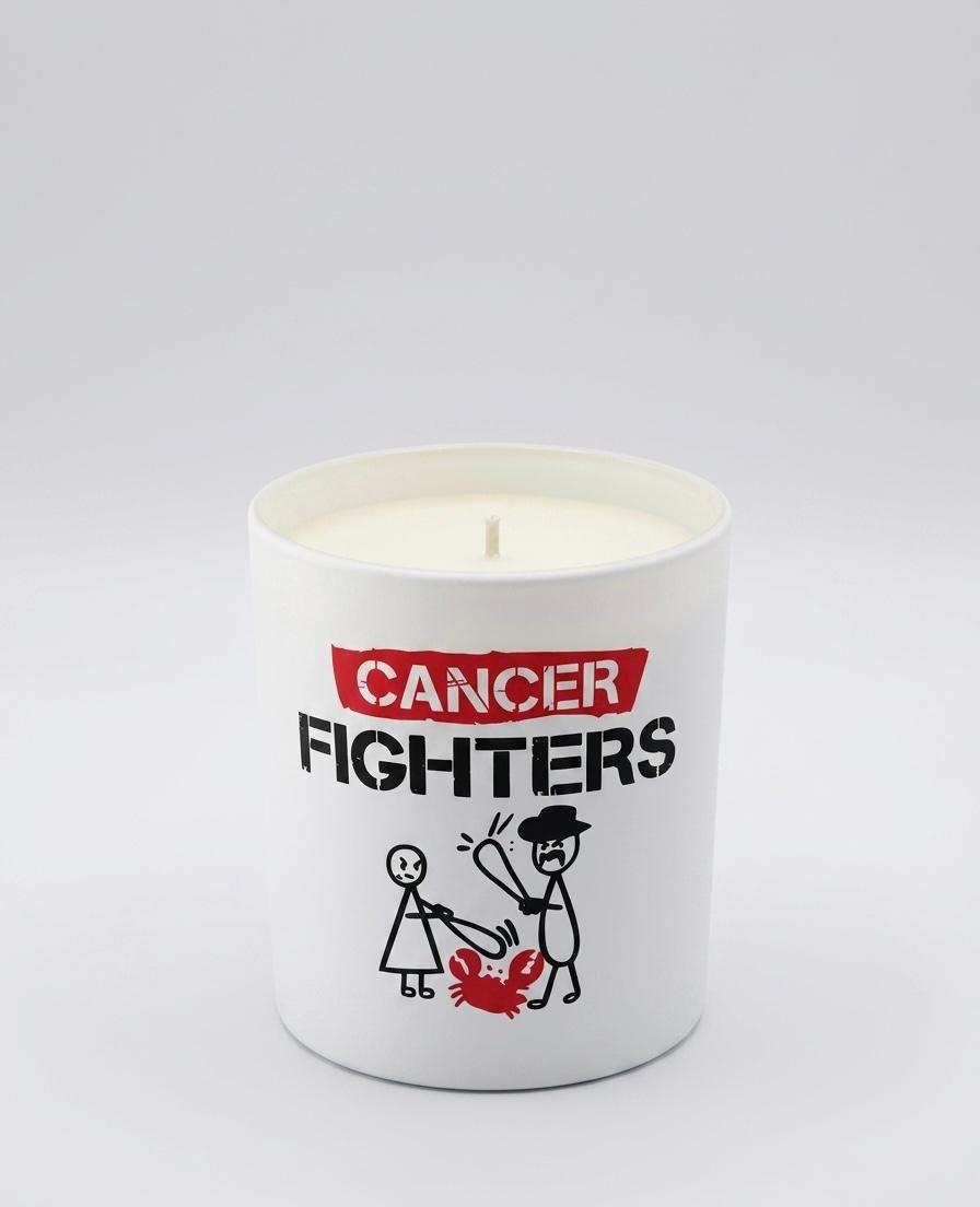 Vela de soja limitada Cancer Fighters 150g con aroma Paris, tiempo de combustión 40h