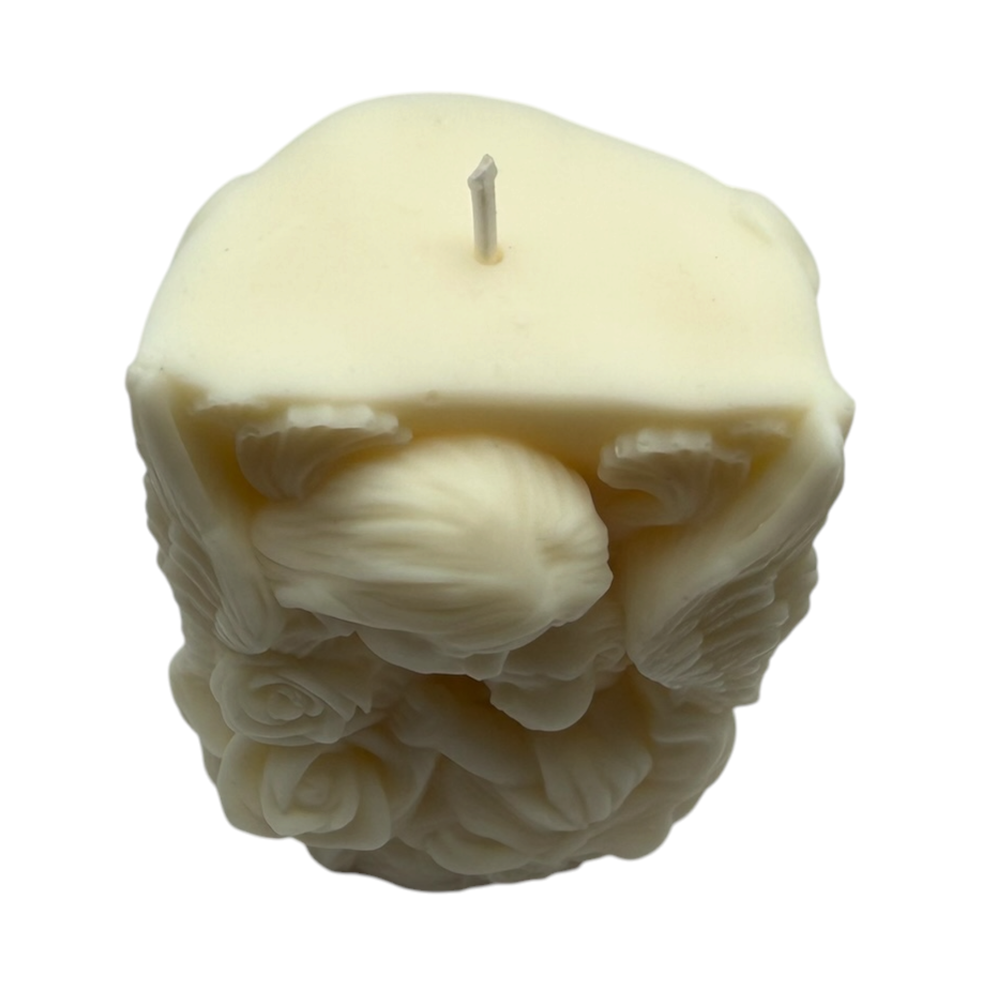 Decoratieve sojakaars MIŁOŚĆ MAMY met motief van moeder en kind tegen de achtergrond van engelenvleugels, geur Vanilla, 230g