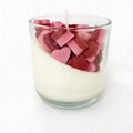 Vela de soja en vaso Corazones bicolor París 150g