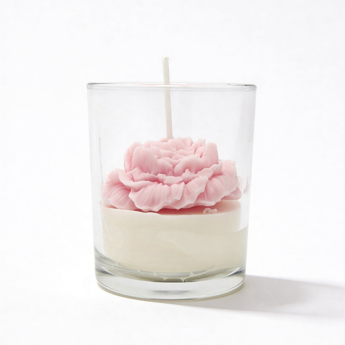 Duft-Sojawachs-Kerze Nelke im Glas Rosa zum Muttertag Paris 100g bis 25h