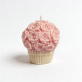 Soy candle Basket of Roses scented Paris 207g pink
