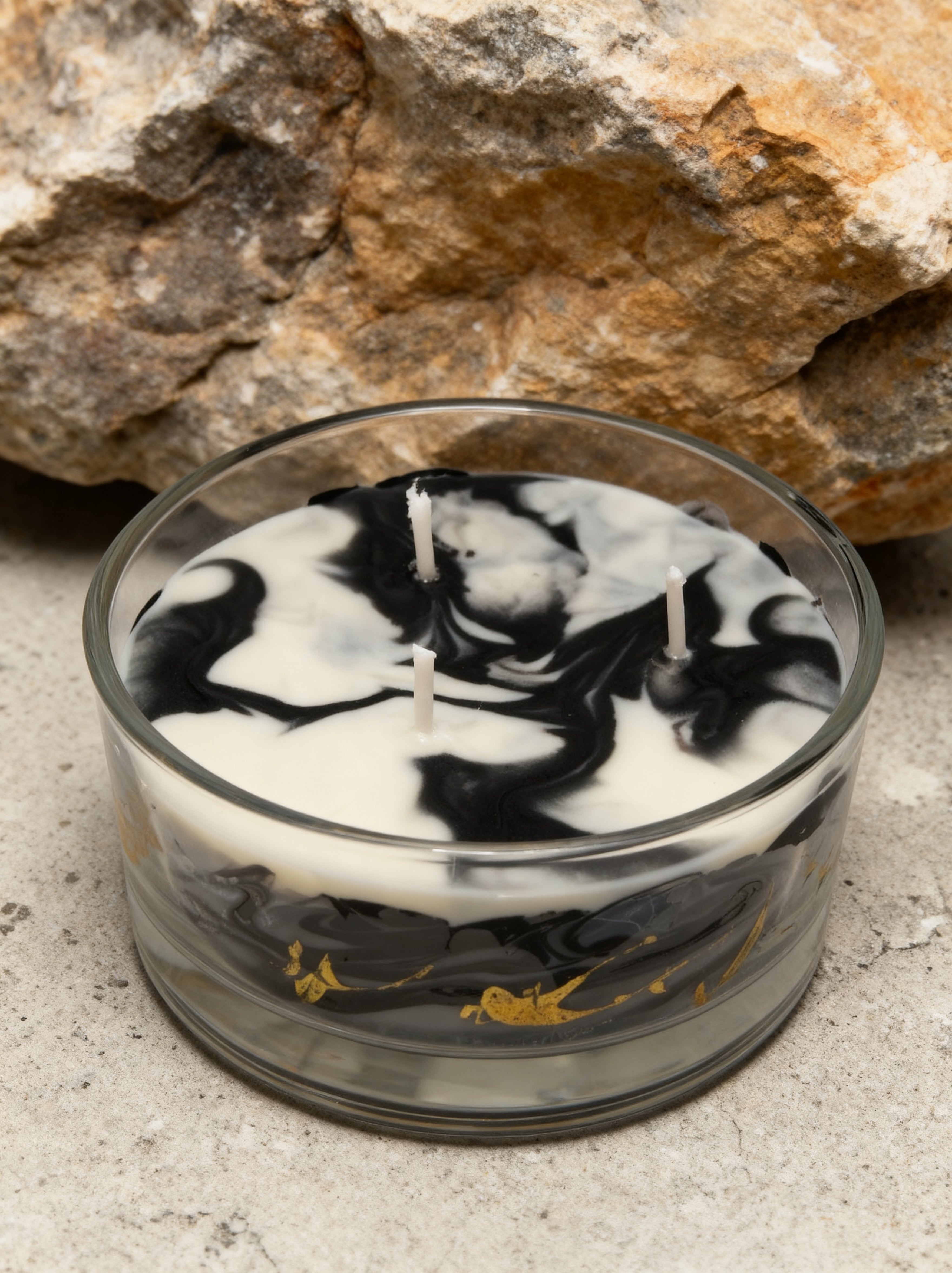 Świeca sojowa marmurkowa Big City Life Berlin szkło malowane woskiem 200g