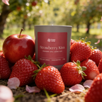 Świeca sojowa zapachowa Strawberry Kiss truskawka, jabłko i piżmo Regular 150g