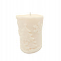 Christmas Soy Candle Cylinder Christmas Tree Scented Candle 213g Cream