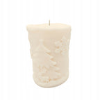Christmas Soy Candle Cylinder Christmas Tree Scented Candle 213g Cream