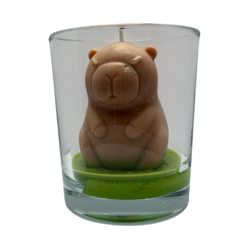 Dekorative Sojakerze KAPIBARA, lustiges Geburtstagsgeschenk, Candy Cloud 180g
