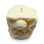 Decorative Soy Candle LOVE OF A MOTHER featuring a mother and child motif against angel wings, Vanilla scent, 230g