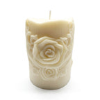Decorative Soy Candle LOVE OF A MOTHER featuring a mother and child motif against angel wings, Vanilla scent, 230g