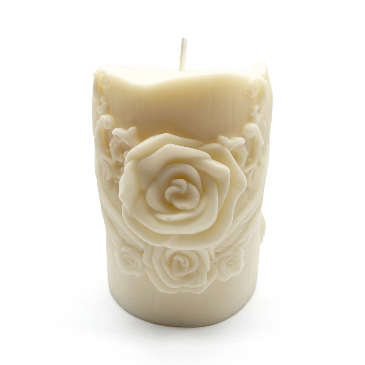 Decorative Soy Candle LOVE OF A MOTHER featuring a mother and child motif against angel wings, Vanilla scent, 230g