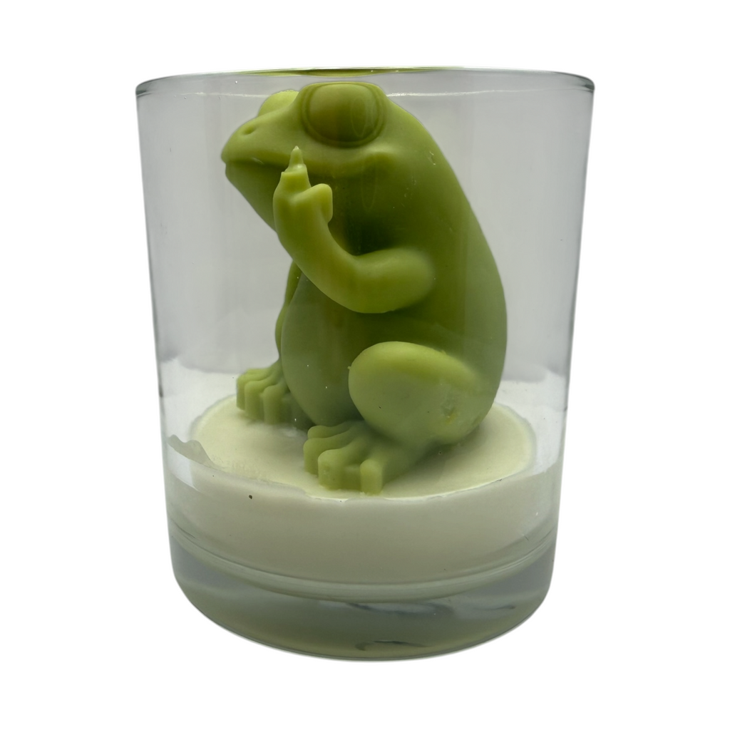 Decorative Soy Candle Funny Frog F*ck U Scent Candy Cloud - Funny Gift 100g
