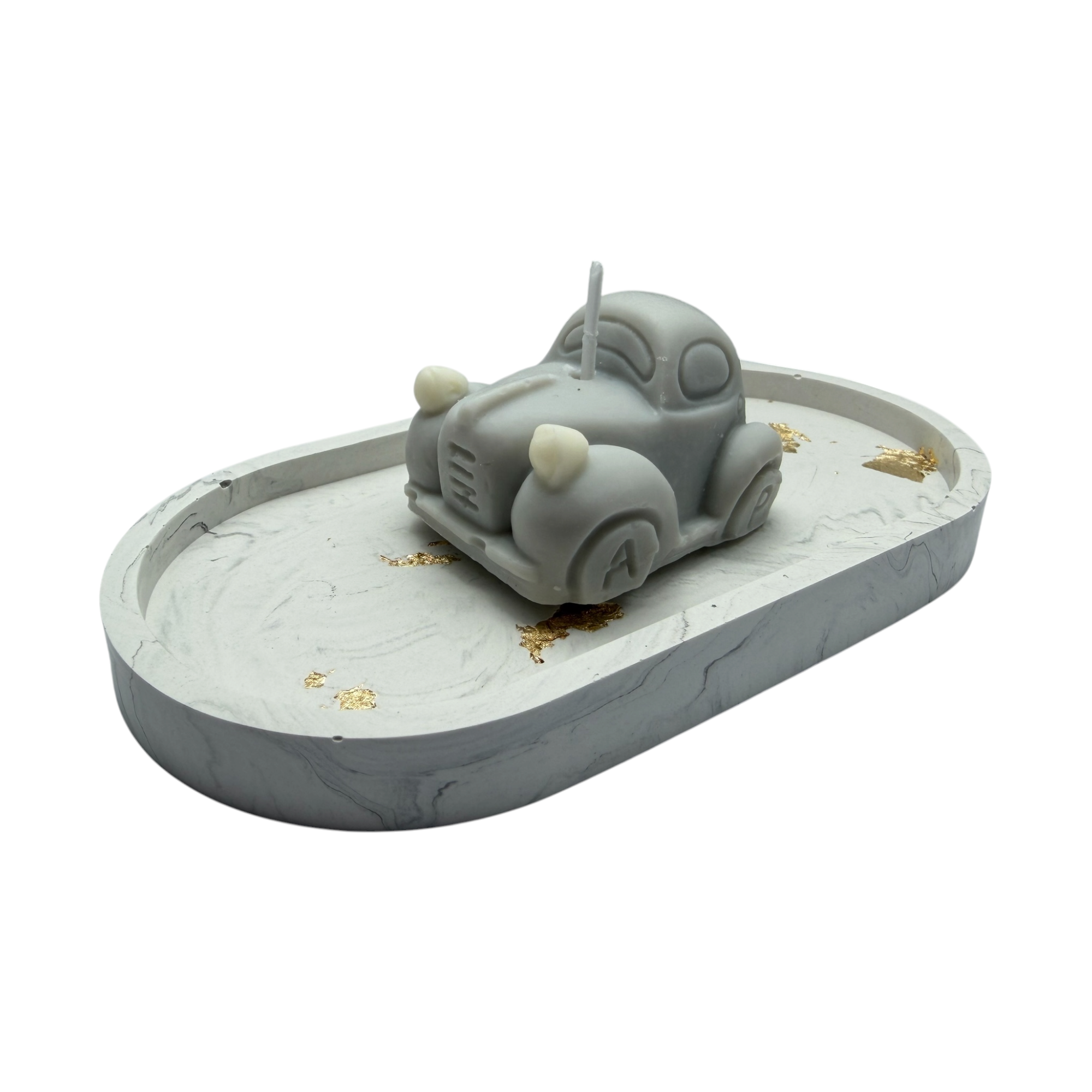 Decorative scented soy candle in the shape of a car Retro Car Dark Code 55g