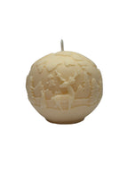 Christmas soy candle Bauble Reindeer Winter Landscape 150g Christmas Home cream-colored
