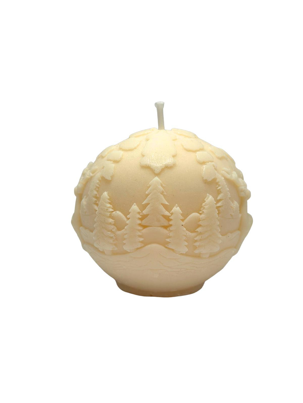 Christmas soy candle Bauble Reindeer Winter Landscape 150g Christmas Home cream-colored