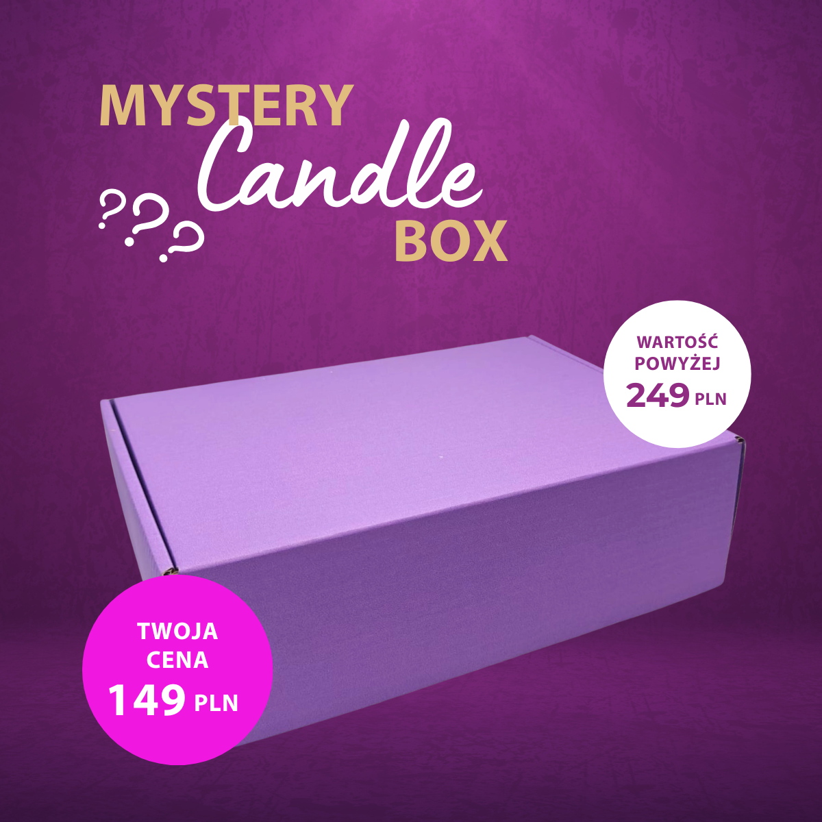 Vonná Candle Mystery Box 249 se svíčkami – překvapující dárek ScentLoop