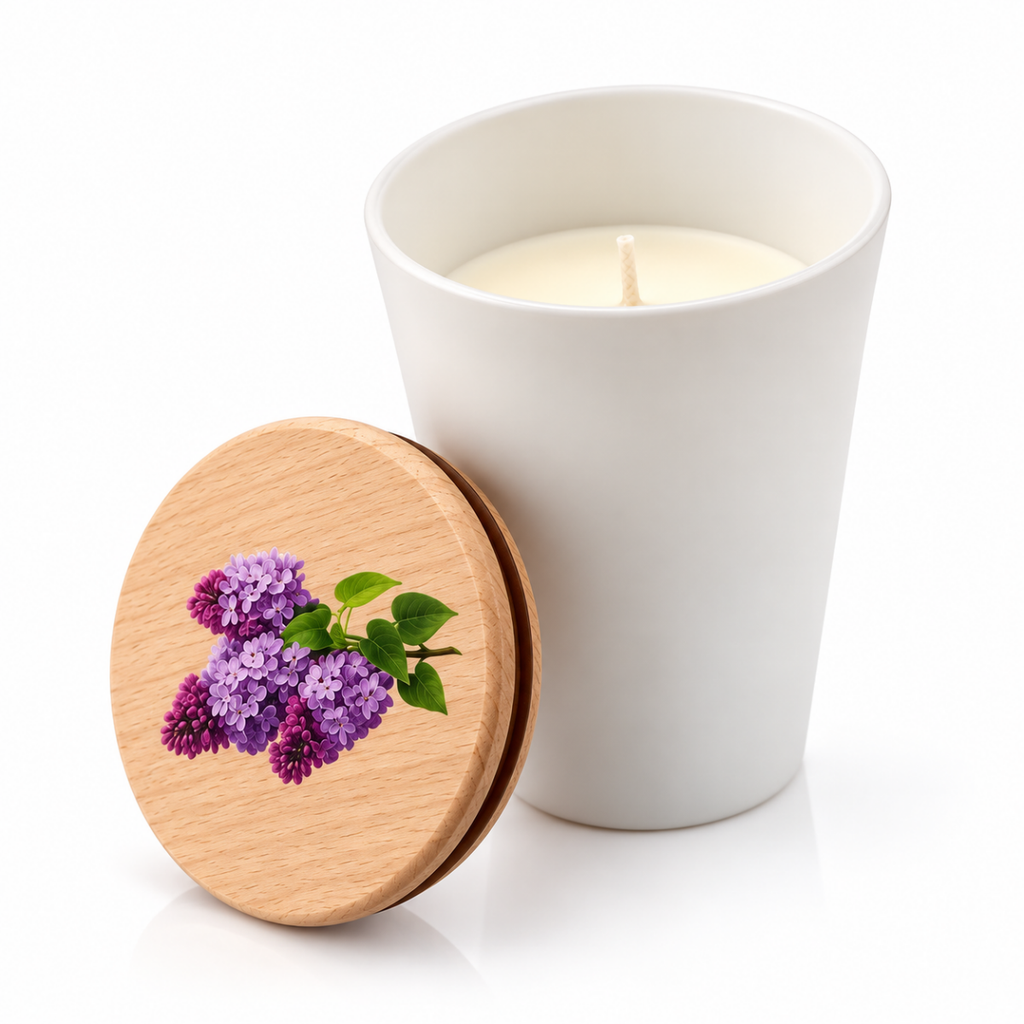 Świeca sojowa zapachowa Garden Kwiat Bzu 50g do 40h