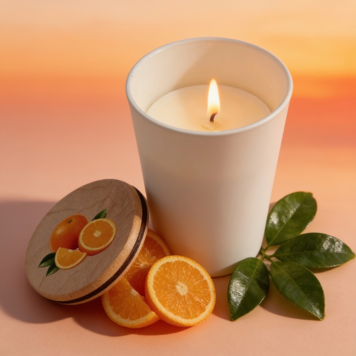 Duftlys av soyavoks appelsin GARDEN Appelsin 150g opptil 40t