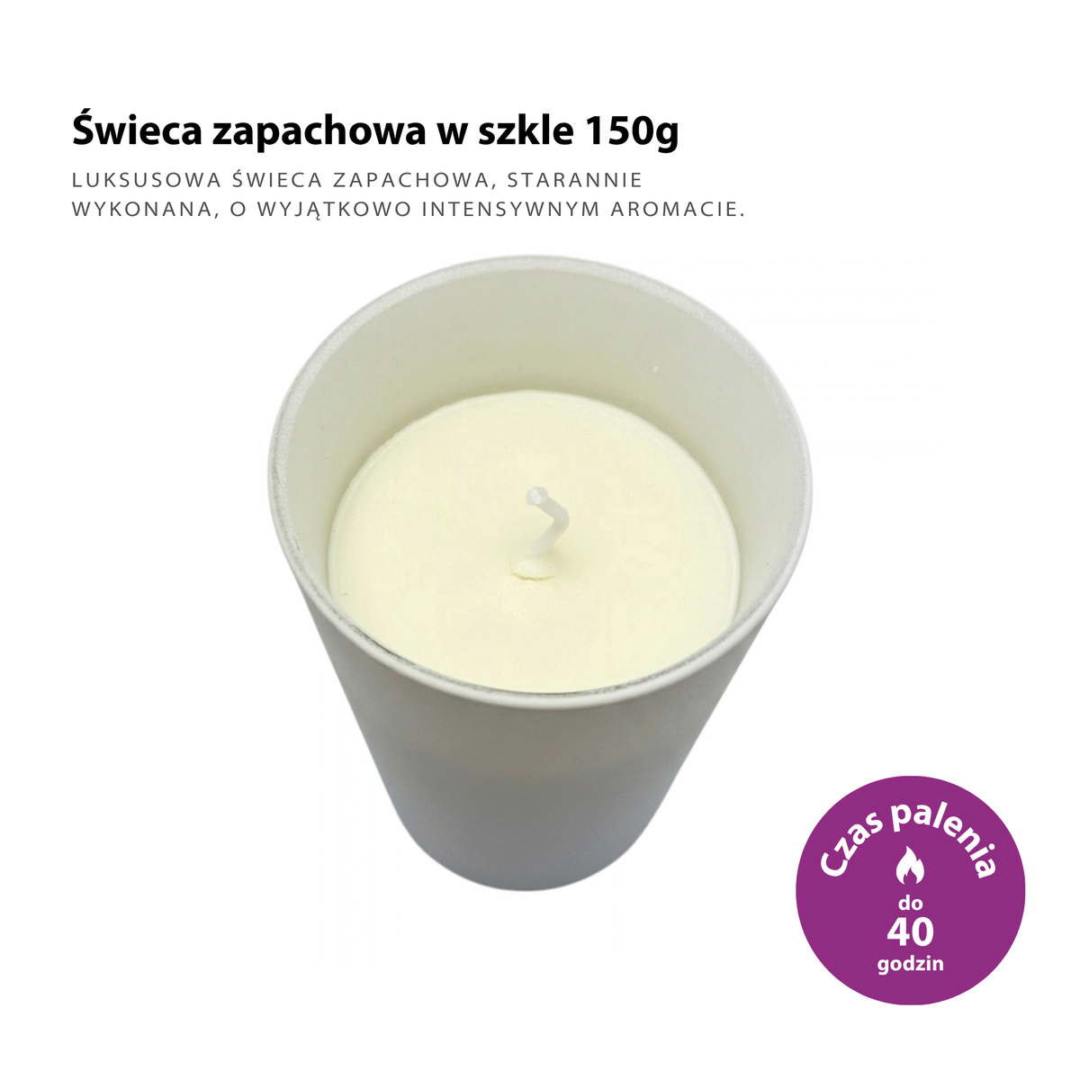 Duftkerze aus Sojawachs Basilikum GARDEN Basilikum 150g bis zu 40h