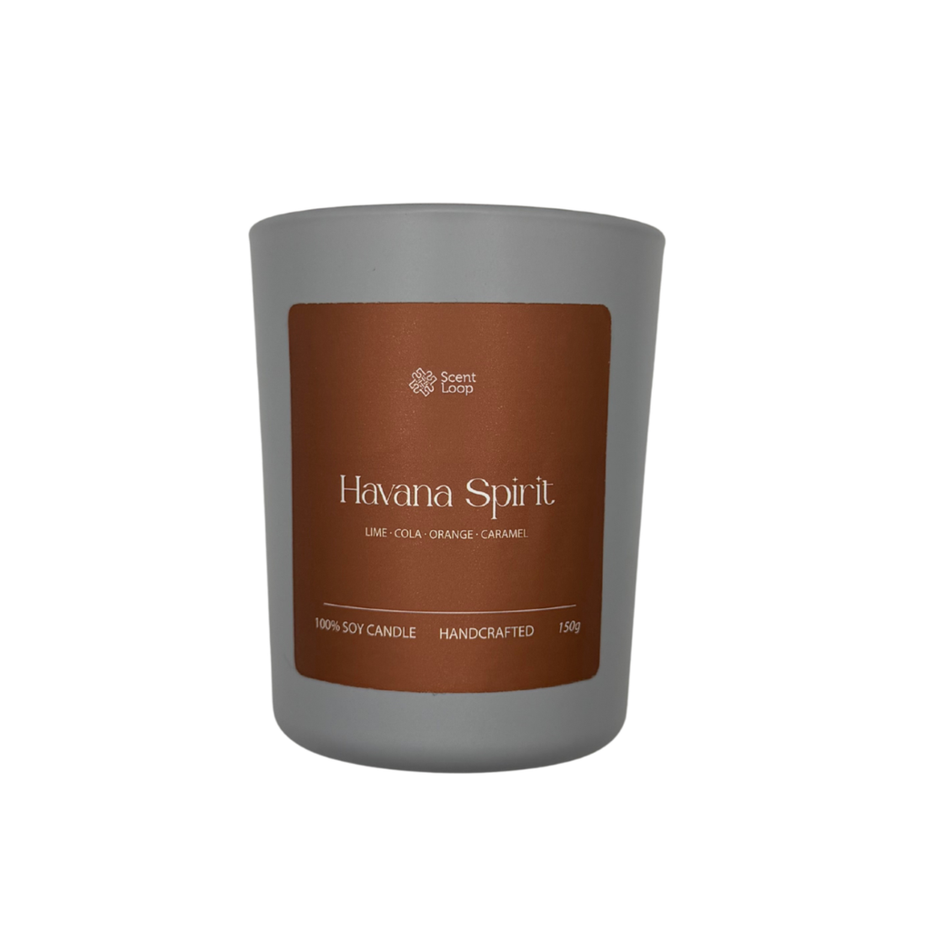 Świeca sojowa zapachowa Havana Spirit limonka, cola, karmel Regular 150g