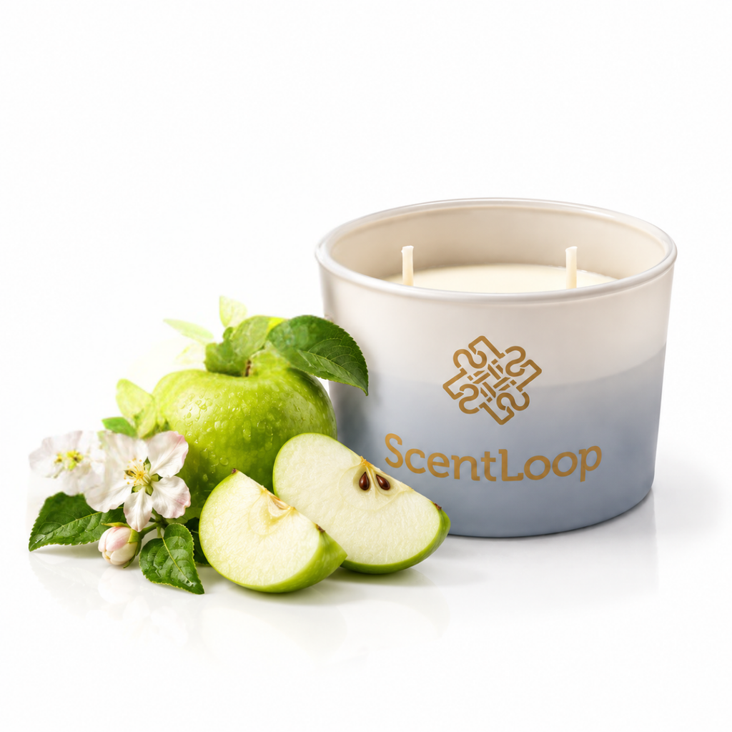 Just Apple Intense alma illatú szójagyertya 100g, akár 25 órás égési idővel