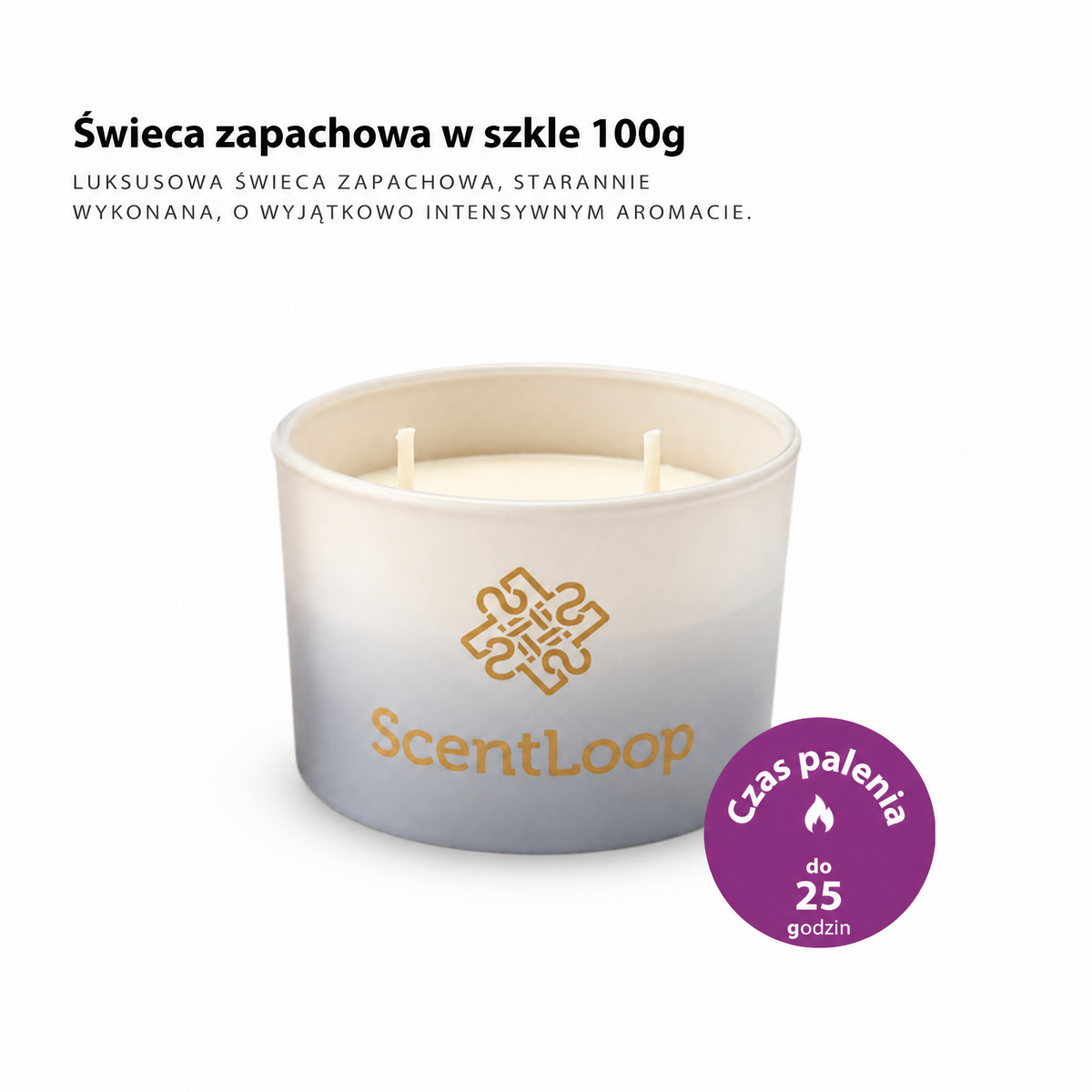 Sojová vonná svíčka broskvová Just Peach Intense 100g do 25h
