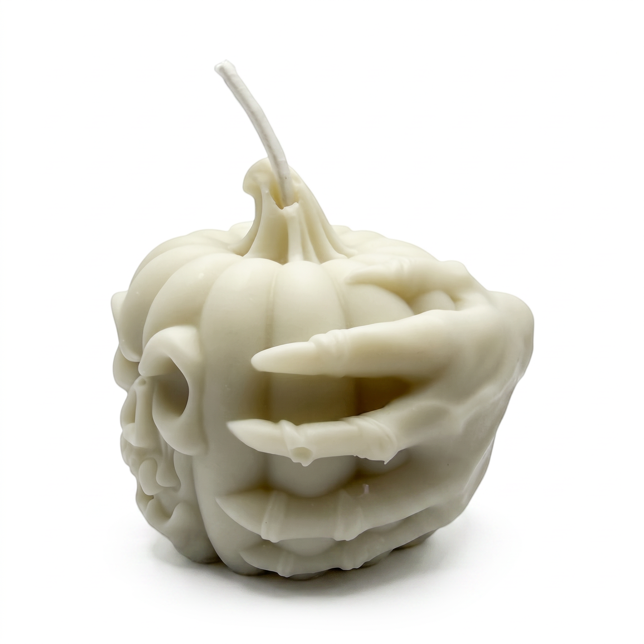 Sojagyertya Halloween szürke, kísérteties tök figura, Pumpkin Spice illattal, 125 g