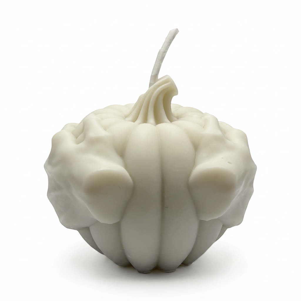 Sojagyertya Halloween szürke, kísérteties tök figura, Pumpkin Spice illattal, 125 g