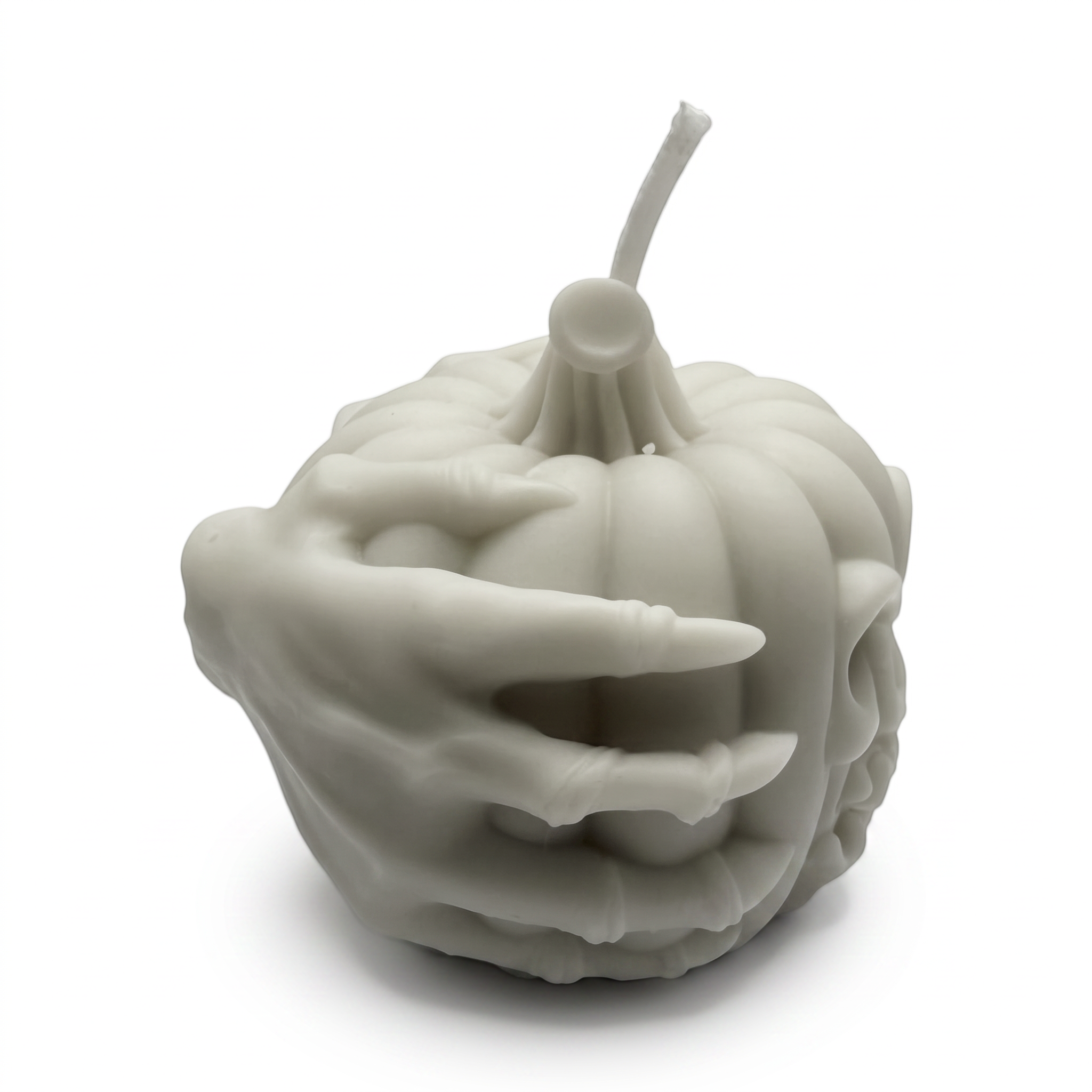 Sojagyertya Halloween szürke, kísérteties tök figura, Pumpkin Spice illattal, 125 g