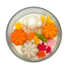 Ароматна соева свещ в стъкло „Есенен дух в тиквите“, с аромат Honey Glow, 190g