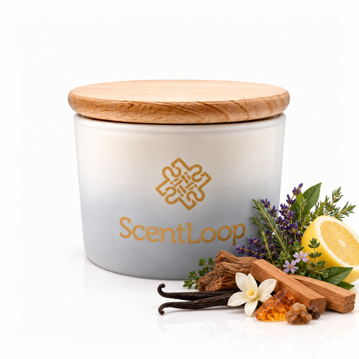Oriental soy candle with citrus and herb notes Asian Tales Intense 100g