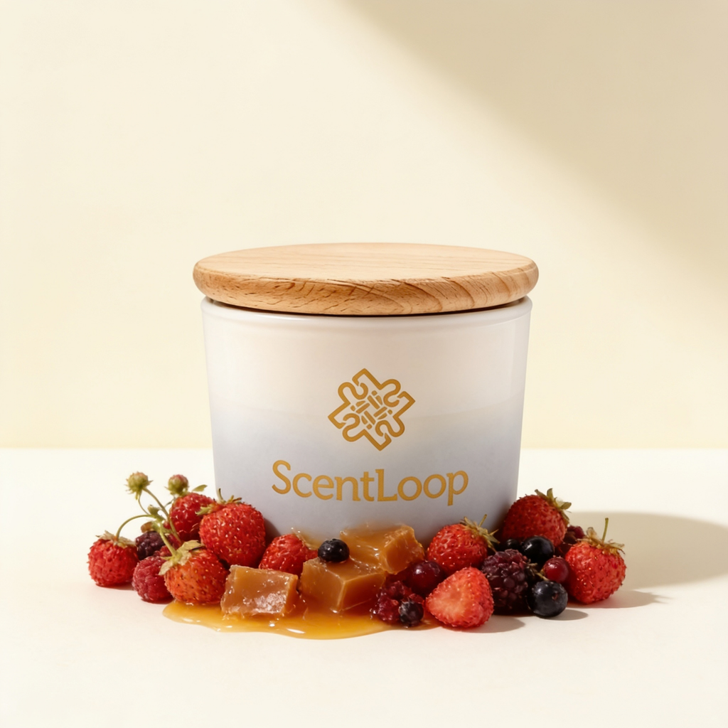 Soyavoks duftlys med skogsbær Berry Mood Intense 100g