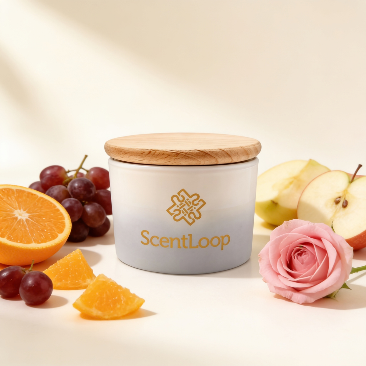 Fruity and Fresh Scented Soy Candle Blue Haze Intense 100g
