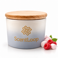 Świeca sojowa o słodkim zapachu maliny i pianek marshmallow Candy Cloud Intense 100g