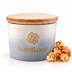 Szójagyertya pattogatott kukorica és karamell illattal Caramel Popcorn Intense 100g