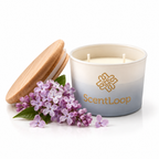Vela aromática de soja de lilas Just Lilac Intense 100g hasta 25h