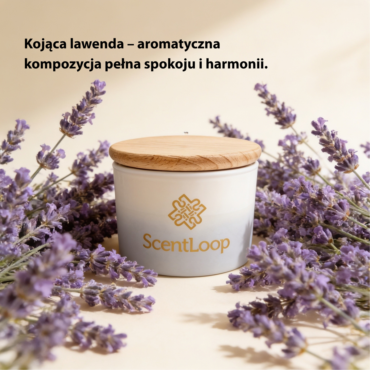 Vela de soja aromática lavanda Just Lavender Intense 100g hasta 25h