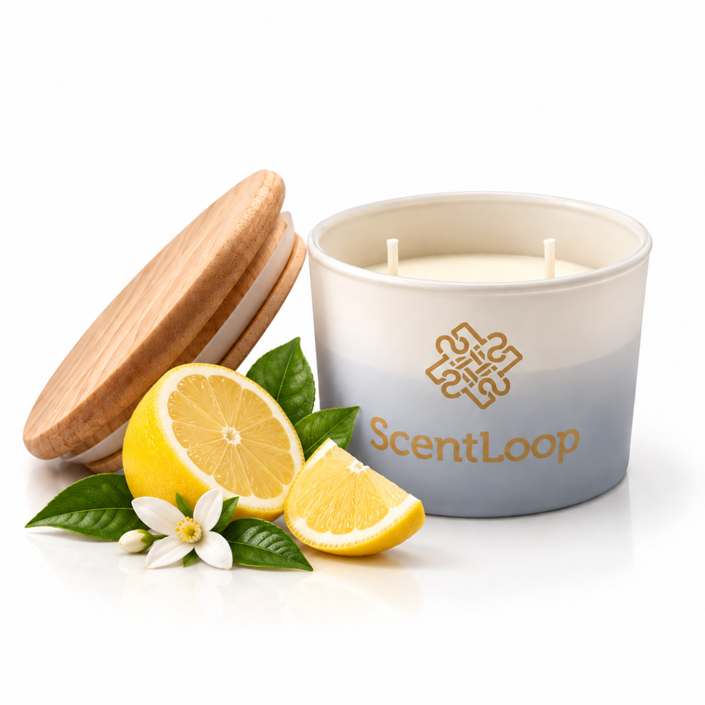 Vela de soja citronela Just Lemon Intense 100g hasta 25h