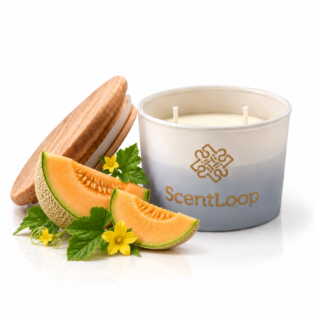 Vela de soja con aroma a melón Just Melon Intense 100g hasta 25h