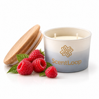 Málnás illatú szójagyertya Just Raspberry Intense 100g, akár 25 órás égési idővel