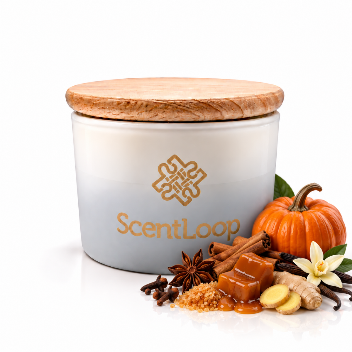 Κερί σόγιας κολοκύθα και σφένδαμος Pumpkin Spice Intense 100g
