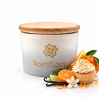 Sugar Clementine Intense Soy Candle with Mandarin and Vanilla Muffin Scent 100g